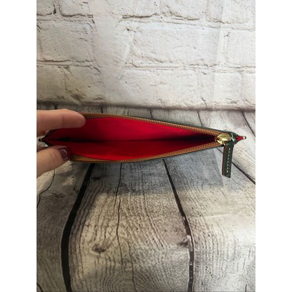 Dooney & Bourke zip ID wallet NWOT dark green - Picture 6 of 6